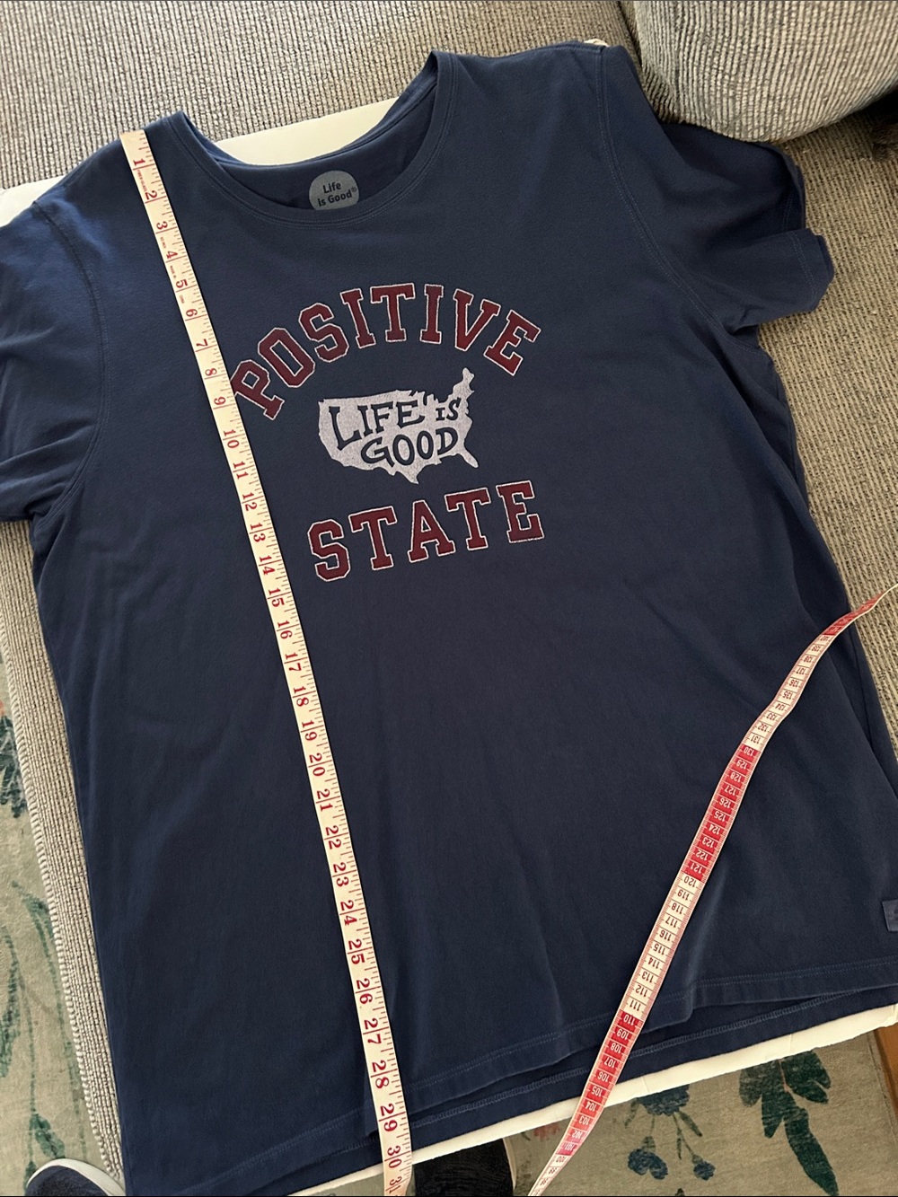 ❌LAST CALL❌ Life is Good Graphic Tee shirt positive state of mind cotton XXL - Picture 8 of 9